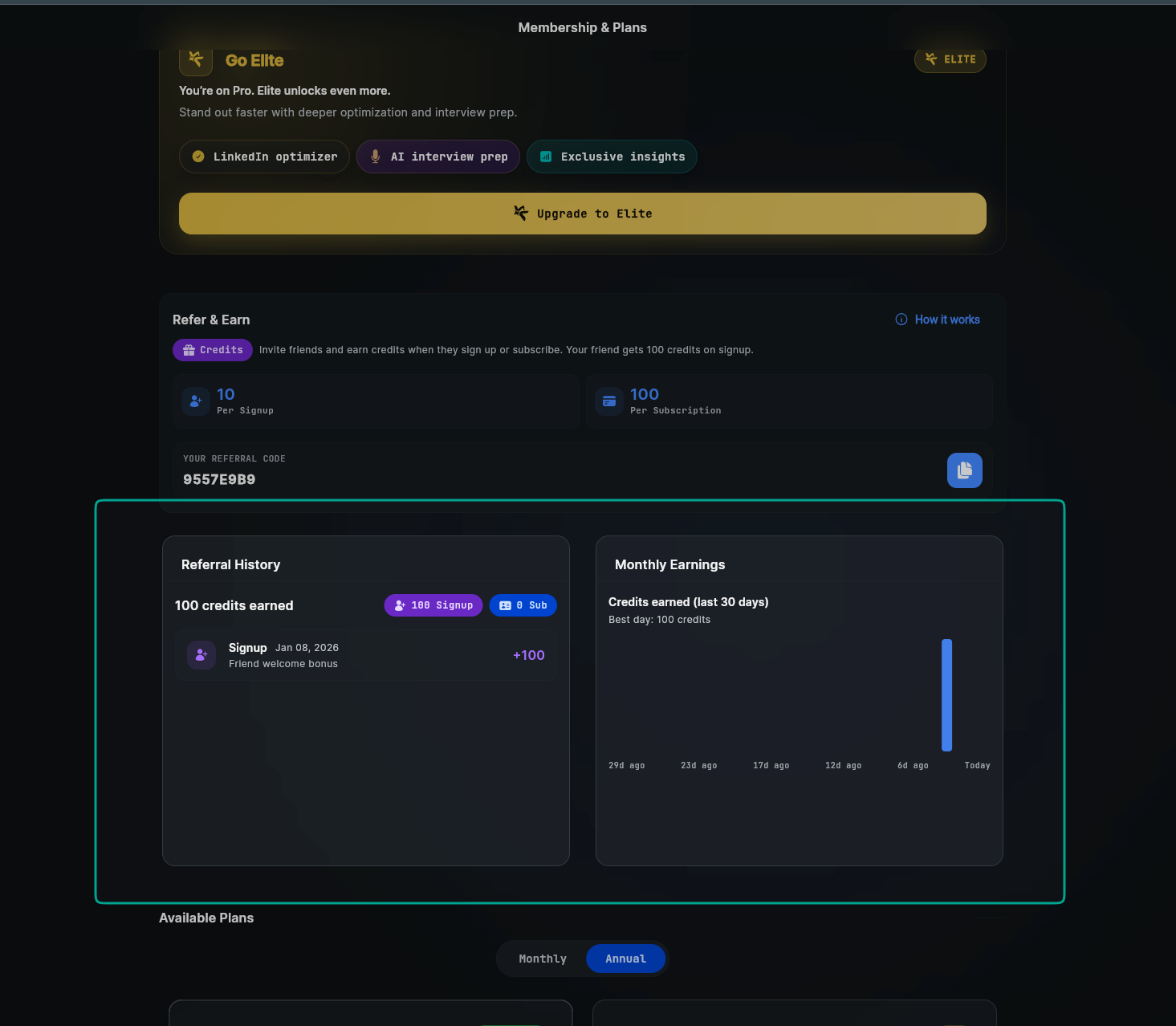SwiftCareer Cover Letter Message